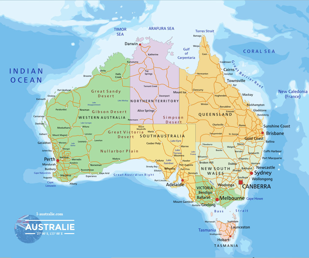 Carte australie