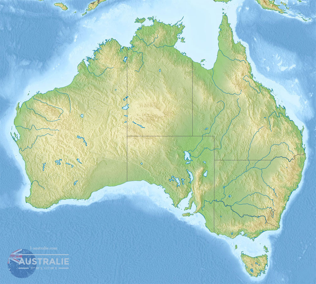 Australie en relief