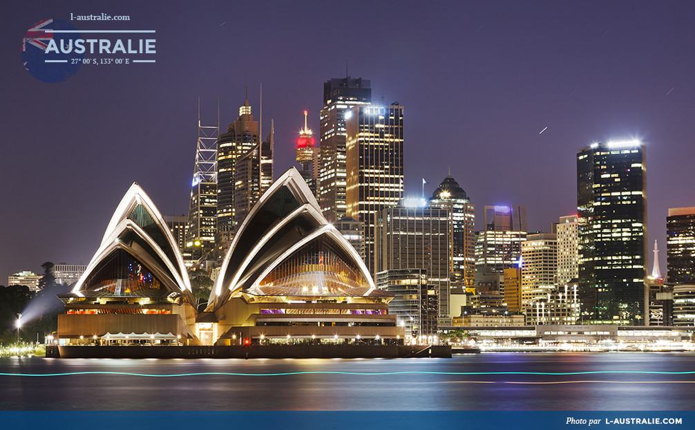 Ville de Sydney vue de près du port