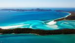 Plage de Whitehaven sur l'île Whitsunday