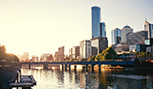 rivière Yarra à Melbourne en Australie