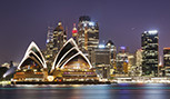 Ville de Sydney vue de près du port